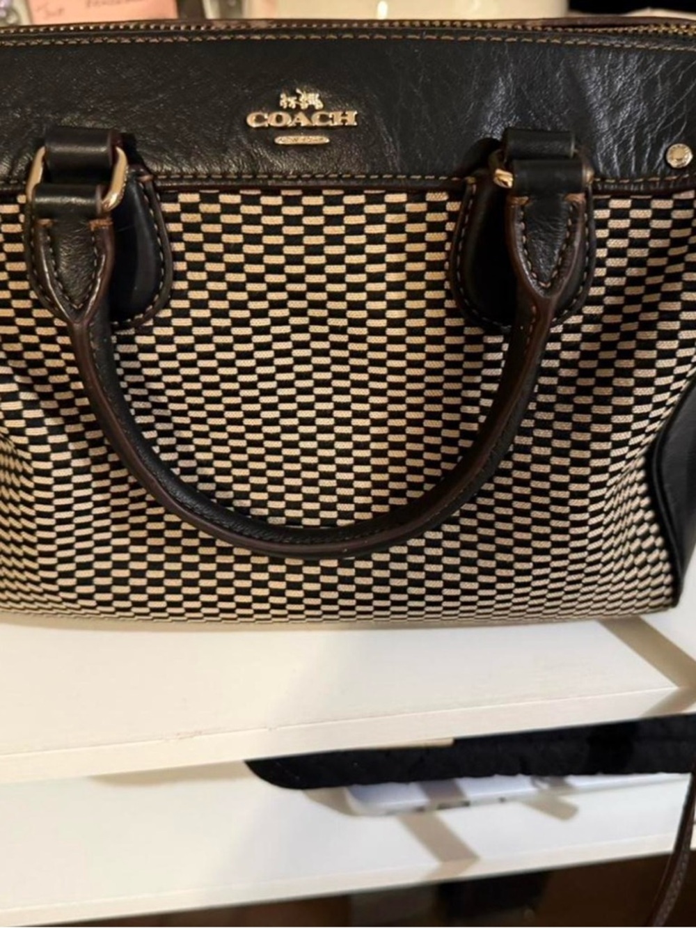 Coach Rowan checkered bag